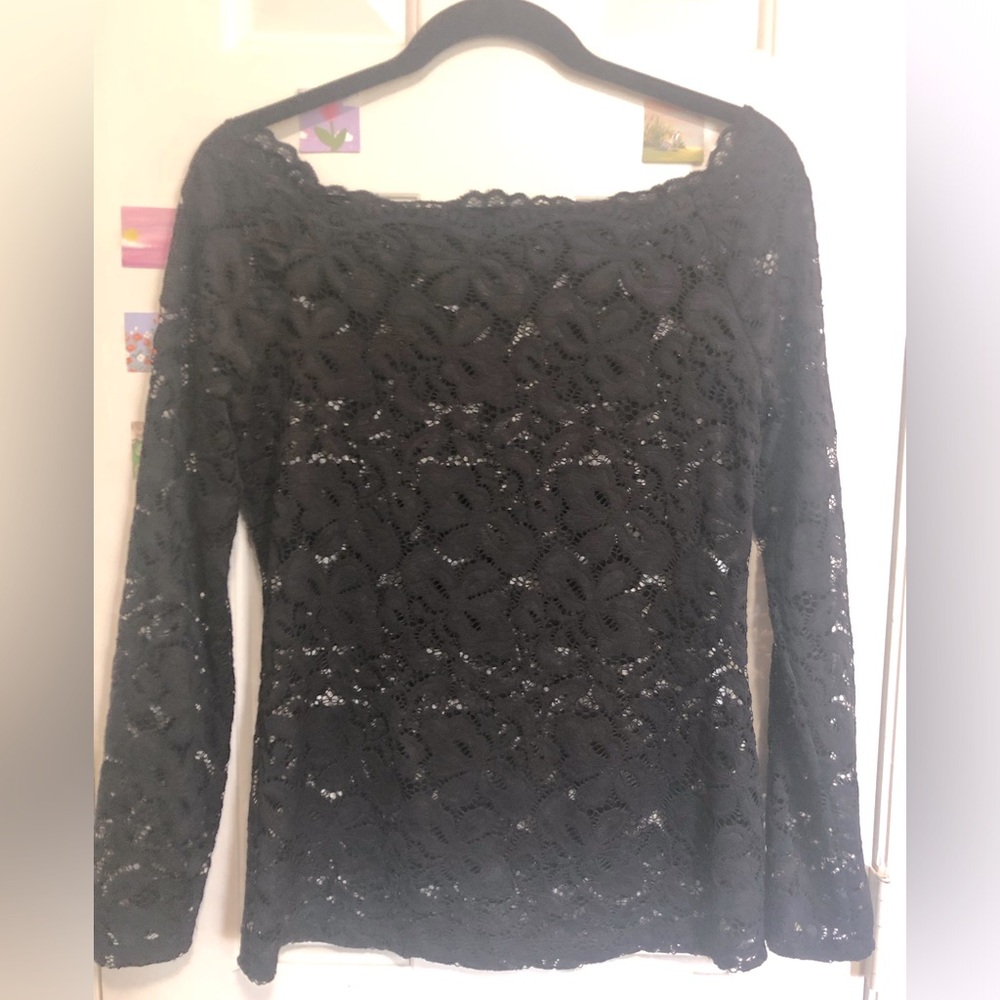 Black lace top